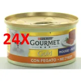 24 X Gourmet Gold Mousse Fegato Gr.85