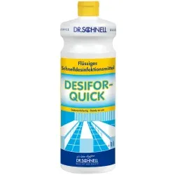 Dr. Schnell Flächendesinfektion DESIFOR-QUICK, begrenzt viruzid DRS00994 , 1 Liter - Flasche, ohne Sprühkopf