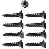 foto-kontor 8 Assy Senkkopf Spezial Holzschrauben 4x20mm in schwarz Gewinde asymmetrisch Lautsprecherschrauben