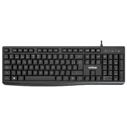 Nilox Spanische Tastatur mit schwarzem Kabel