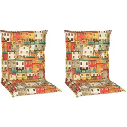 Sesselauflagenset Tours 2er- Set ca. 98x46 cm Häuser