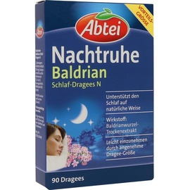 Perrigo Abtei Nachtruhe Baldrian Schlaf-Dragees N