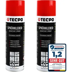 2x TECPO Sprühkleber Hochtemperatur Industriekleber, 500 ml (16,99 € pro 1 l)