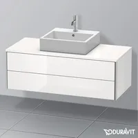 Duravit XSquare Waschtischunterschrank, 2 Schubkästen, weiß hochglanz