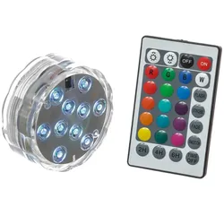 LED Unterwasserlicht RGB - Farbwechsler für Vasen, Schalen, Teich, Aquarium - Fe...