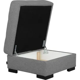Home Affaire Stauraumhocker Tulio Polyester 80 x 45 x 80 cm Grau