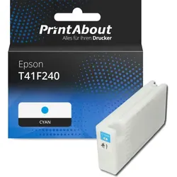 Druckerpatrone kompatibel mit Epson T41F240 - Cyan - Hohe Kapazität