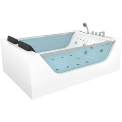 AcquaVapore Whirlpool Pool Badewanne Wanne W40-SC-EA 180x120cm Reinigungsfunktion aktive Schlauch-Reinigung