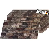 Wandpaneele Steinoptik - 3D Effekt - Wandverkleidung Steinoptik für Küche, Wohnzimmer, Innen- und Außenbereich - Steinoptik Styropor - 3D Wandpaneele - Akustikpaneele I ST135 |