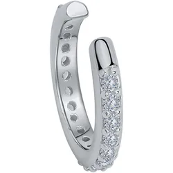 Ohrklemme FIRETTI "Schmuck Geschenk, Ohrring, Silber 925", silber (silberfarben, kristallweiß, kristallweiß), Ohrringe, Damen, Silber 925 (Sterlingsilber), mit Zirkonia (synth.)