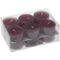 Wiedemann Kerzen Teelichter 18 x 38 mm 12 St. brombeer