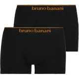 Bruno Banani Herren Boxershorts, 2er Pack - Quick Access, Unterhose, einfarbig, Baumwolle Schwarz S