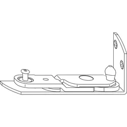 Ecklager EL.H.SE.29-13.LS Eurofalz 29, 13V, 150kg, links