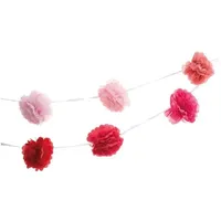Rico Design Pompon Girlande, Pink