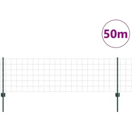vidaXL Zaunpfosten 0,6 x 50 m Grün/Stahl