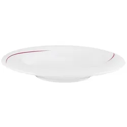 Esmeyer 6 x Seltmann Salatteller 19 cm, Form: Laguna, Dekor:  34622 bordeaux Flanken