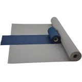 Fachhandel für Vliesstoffe Sensalux Kombi-Set 1 Tischdeckenrolle 1,5m x 25m + Tischläufer 30cm (Farbe nach Wahl) Rolle grau Tischläufer blau