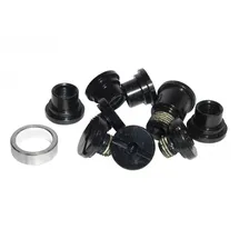 CAMPAGNOLO Kettenrad-Kit Schraube Mutter schwarz Satz à 5 St.