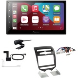 EHO Pioneer SPH-DA160DAB 2-DIN Autoradio Apple CarPlay Android Auto Bluetooth DAB USB passend für Hyundai IX20 ab 2010 schwarz matt