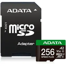 A-Data ADATA SPEED PLUS microSDXC 256 GB UHS-I U3, Class 10,