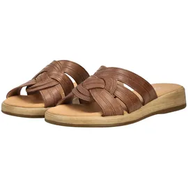 Gabor Pantolette GABOR "Rhodos", Damen, Gr. 39, braun Glattleder, Schuhe Pantolette,