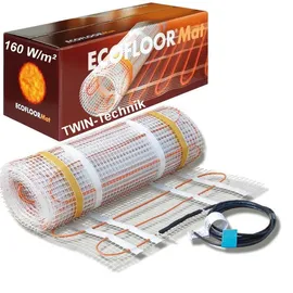Estexo Fussbodenheizung 3,5 m2 elektrisch 160 Watt/m2 Heizmatte