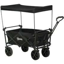 Outsunny Bollerwagen schwarz