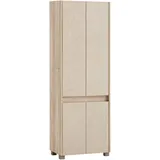 Schildmeyer Sander Hochschrank 57 x 33 x 164,5 cm Grau Holz/Kunststoff/Metall