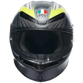 AGV K6 S Excite Integralhelm - Matt Grau/Neon-Gelb / XXL