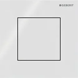 Geberit Typ 40 Urinal-Steuerung 116217SI1 pneumatisch, Square, weiß