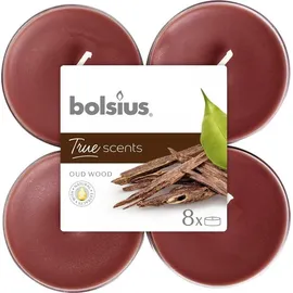 Bolsius Duftkerzen Maxi Light 8 St. braun
