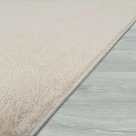 KADIMA DESIGN Teppich Kurzflor waschbar Unifarben Wohnzimmer schmutzabweisend Creme Rechteckig, 280x200 cm, in verschiedenen Größen erhältlich, Teppiche | Böden, Teppiche