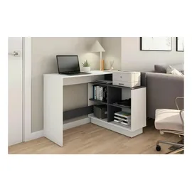 byLIVING Eckschreibtisch Berni Weiß