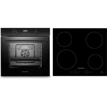 Respekta Backofenset ASET7004295l ca. 59,5/59,5/56,5 cm Schwarz