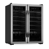 Klarstein Vinamour Weinkühlschrank 2 Kühlzonen | 7 Regale | Touch-Bedienung | UV-Schutz, Schwarz