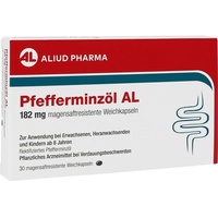 Aliud Pfefferminzöl AL 182 mg magensaftr.Weichkapseln