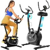 trex sport Heimtrainer Fahrrad TX-450MB FLEXO | Hometrainer Fahrrad |Pulssensoren, extrem leises Magnetbremssystem mit 10 Widerstandsstufen, 8 Sitzhöhen, 120 kg | Schwarz schwarz No Size