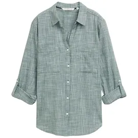 Tom Tailor With Slub Structure 1035247 Bluse Explorer Green 40