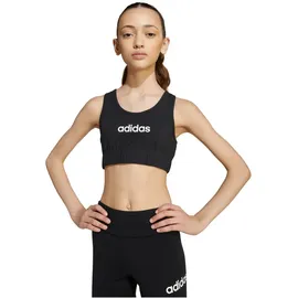 adidas Girl's Essentials Bra TOP, Black/White, 11-12 Years