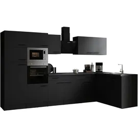 Respekta Winkelküche L-Form 340 x 172 cm grau
