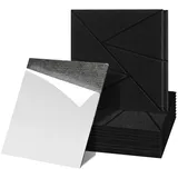 Clanmacy Akustikplatte 12 stuks Akustikplatten Quadratisch Dreieck Selbstklebend Schwarz, (12-St) schwarz 30 cm x 30 cm x 0.9 cm
