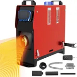 PEILU 8KW Diesel Standheizung 12V Luft Dieselheizung mit Fernbedienung Air Diesel Heizung Set mit LCD-Display & Schalldämpfer, Fahrzeugheizung für Auto Wohnwagen Caravan Camper Boot (Type A, Schwarz)