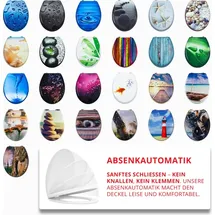 Grafner WC Sitz mit Absenkautomatik Motiv Blue Drop