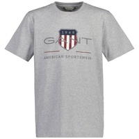 GANT T-Shirt ARCHIVE SHIELD, - Hellgrau,Weiß,Dunkelblau,Dunkelrot - 176