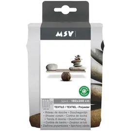 MSV Duschvorhang 180 x 200 cm Blau