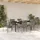 vidaXL 7-teiliges Garten-Dining-Set mit Kissen Grau Poly-Rattan