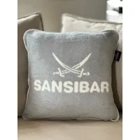 Sansibar Jacquard Kissenhülle Doubleface, 50x50 cm silber