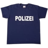 EDUPLAY Kostüm Kinder T-Shirt Polizei, Größe 152 blau