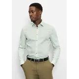 Olymp Businesshemd OLYMP No. Six, super slim, Kent mit extra langem Arm grün|weiß 40