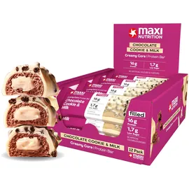 Maxinutrition Proteinriegel Chocolate Cookie & Milk Riegel 12 x 45 g